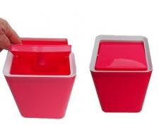 Stand-Kosmetikeimer mit Schwingdeckel rot pink blau grün oder grün