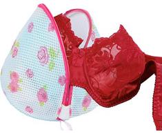 Feinwäsche-Netz 2er-Pack rosa/weiß