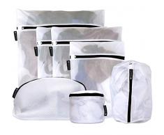 Rooxs Profi Wäschenetze (7er Set) Wäschesack für Waschmaschine