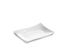 Maxwell & Williams Motion Platte Eckig, Tablett, Servierplatte, Eckig, Porzellan, Weiß, 20 cm x 15 cm, RP00320
