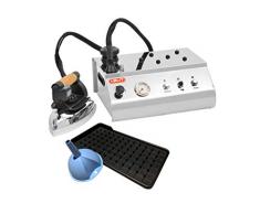 Lelit PS326 Dampf-Bügelstation – Höher Druck - Manometer, Stainless Steel, 2.5 liters, schwarz/silber