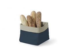 HENDI Brottaschen, quadratisch, Brotkorb, 200x200x200mm, Baumwolle, Dunkelblau