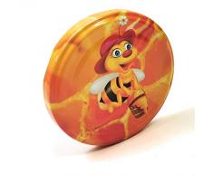 Kerafactum Schraubdeckel für Gläser Marmeladengläser groß 10 Deckel für Gläser mit Honigbiene Twist Off Einweckgläser to82 passend für Honig Gläser Schraubgläser ideal Imker Bienenzüchter