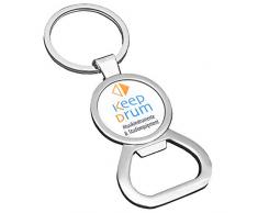 keepdrum Schlüssel-Anhänger Flaschenöffner Kapselheber