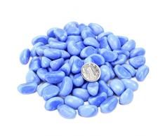 Fish tank stone Aquarienfischer Landschaftsbau unteren Sand Wassertank Zylinder-Taschenflaschen Kristallblütentopf Dekoration farbige Steine,6