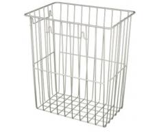 Blanc HYGIENIC Papierkorb, Gitterkorb, Abfalleimer FIX, 25 Liter, zum Hängen und Stellen - Edelstahl (glänzend)