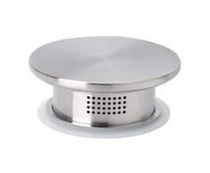 winying Edelstahl Karaffe Deckel Wasserkrug Ersatzdeckel mit Sieb Eistee Krug heißes kaltes Wasser Kaffee Milch und Saft Glaskaraffe Abdeckung Verschluss Silber One Size