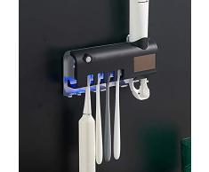 Radiancy Inc UV Sterilisator Zahnbürste Halter Solar Energie Automatische Zahnpasta Orangenpressen Dispenser-Wand Bad Zubehör