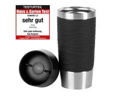 Emsa N2010500 Travel Mug Waves, 0,36 L, Schwarz