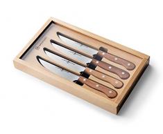 Wüsthof Steak Set, 4-teilig, Steak Messerset, Griffe aus Pflaumenholz, rostfreier Edelstahl, sehr scharf