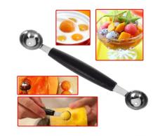 Doppelendrohr Melone baller Schaufel Löffel Obst