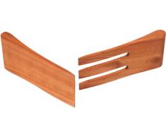 HOFMEISTER® Holz-Salatbesteck, Salatlöffel, Salatgabel, Länge 15 cm, robust, aus Europa, 2-teilig, Salatgarnitur, Kirschholz, kein Plastik im Salat, antibakteriell, Salatbesteck-Set, Servierhilfe