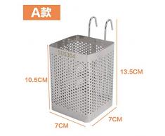 longchang Edelstahlküchen-Küchengeschirr-Speicherrohr Küchengeschirr-Lagerungsgestell hängendes Geschirrabtropfungsküchengerät-Aufbewahrungskäfig Küchenbedarf mit Haken, einzelner Haken