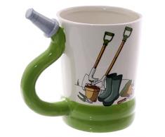 Close Up Garten Werkzeug Tasse, Kaffeetasse mit Gartenschlauch Griff, aus Keramik