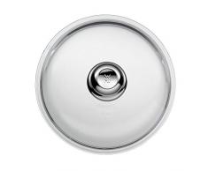 WMF Glas-Pfannendeckel, 24 cm, mit Metallknauf, hitzebeständiges Glas, spülmaschinengeeignet