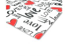 Glas-Schneidebrett mit Motiv im Love-Design, Grösse 20x28,5cm