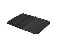 AmazonBasics – Großes Abtropfgestell, 47,7 x 60,9 cm, Schwarz/Schwarz
