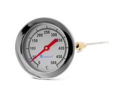 Lantelme Edelstahl 500 °C Grad Thermometer Wasserdicht Sonde 30 cm Bratofen Backofen Pizzaofen Holzbackofen 4899