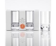 #11 Acryl Trinkglas 290 ml 4 Stück klar Camping Gläser Zubehör Trink Glas Kunststoff Acrylglas Partyglas Wasserglas Bruchfest Trinkbecher Becher Whiskyglas Whiskey Gläser