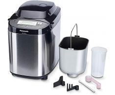 Panasonic Brotbackautomat mit 2 Knethaken SD-ZB2512KXE (Brotbackmaschine, 33 Backprogramme, Brotbackautomat glutenfrei, Bread Maker, Edelstahl)