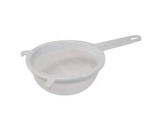 Passiersieb mit Halterung Ø 14 cm granit-weiß aus Kunststoff, Sieb, Küchensieb, Seiher, Brüher