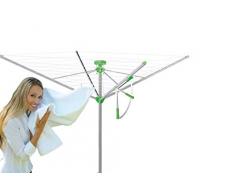 JUWEL Wäschespinne, grau, 201 x 15,5 x 15,5 cm