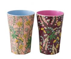 Rice Melamin Latte-Becher 2er Set Lupin Print