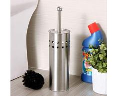 Wc-Bürste Abfalleimer-Set Toilettenbürstenhalter Edelstahl-Toilettenbürste aus Gebürstetem Quadratloch Toilettenbürste Toilettenbürste Toilettenbürste Toilettenbürste Toilettenbürste Wc-Stielbürste S