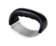 ZoneYan Knoblauchpresse, Knoblauchschneider Edelstahl rostfrei Handbuch， Ingwer Smasher Crusher Squeezer Slicer Küchenhelfer，Einfach zu verwenden und Reinigung