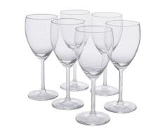 IKEA SVALKA Weißweingläser aus Klarglas; (25cl); 6 Stück