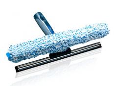 Kombi Fensterwischer & Abzieher Profi Set 2in1 - Wischbreite 35cm | Wischer in 4 Größen 25,35,45,55 | streifenfrei | inkl. Gratisprobe Profi-Glasreiniger / Fensterreiniger | Fenster-Abzieher