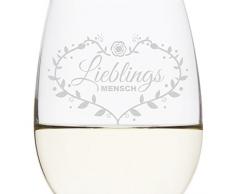 KIXY Leonardo Weißweinglas - Lieblingsmensch - Weinglas