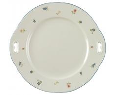Seltmann Weiden 001.294983 Kuchenplatte mit Griff Fahne Marie Luise Streublume, 27 cm