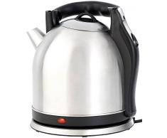 Rosenstein & Söhne Wasserkessel: XXL-Edelstahl-Wasserkocher WSK-200.mx, 3,8 Liter (Elektrische Wasserkocher Edelstahl)