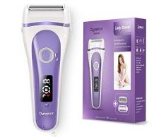 Rasierer Damen Elektrisch DynaBliss Damenrasierer Intimrasierer für Frauen, Elektrischer Trimmer Damen Nass und Trocken Wiederaufladbar Elektrorasierer Ladyshaver Epilierer