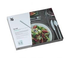 WMF Florenz Besteckset, 60-teilig, für 12 Personen, Monobloc-Messer, Cromargan Edelstahl poliert, spülmaschinengeeignet