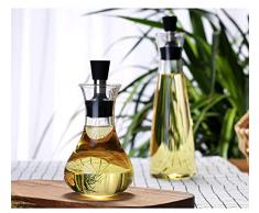 NiNnn Essig & Öl Flaschenausgießer Hohe Borosilikatglas Cruet Mit Edelstahl Sojasauce Topf Öl Sprayer Ölsprüher Flasche Ölsprüher Mit Essigsprüher