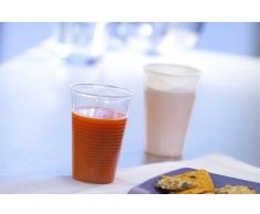 PAPSTAR 12149 Kunststoff-Trinkbecher PP, 0,2 l, transparent, 7.10 x 52.50 x 7.10 cm