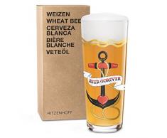 RITZENHOFF Next Wheat Beer Weizenbierglas von Liana Cavallaro, aus Kristallglas, 500 ml