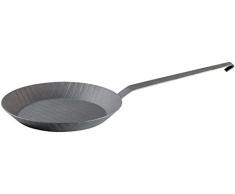 Tornwald-Schmiede Pfanne: Kaltgeschmiedete Bratpfanne mit Rauten-Prägung, Ø 24 cm, 2,9 cm hoch (kalt Geschmiedete Eisen Pfannen)