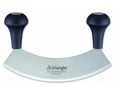 triangle 41 231 23 02 Wiegemesser 23 cm, einschneidig, gehärtet i.K., Mezzaluna, Pizzamesser, Kräutermesser, Pizzaschneider, Edelstahlmesser, Käsemesser, Kräutermesser,