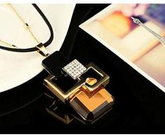 Weihnachtshalsketten-Geschenk-handgemachte Strickjacke-Ketten-Kleidungs-Zusätze Lange Halsketten-Emaille-Schmuck-Tee-Schalen-Halsketten-Anhänger-Frau