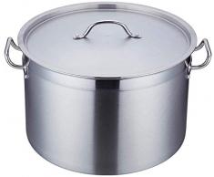 DJYD Kochtopf, Suppentopf Edelstahl Gedämpftes Fleischtopf Composite-Bottom-Topf Binaural Haushalt/Gewerbe 30/35/40/45 / 50cm Gasherd/Herd (Größe: 50cm) FDWFN (Size : 35CM)