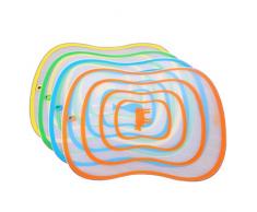 Winkey Fat Scrub Schneidebrett, Rutschfest, für Obstreiben, Küche L Zufällige Farbauswahl