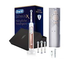 Oral-B Genius X Luxe Edition Elektrische Zahnbürste, mit künstlicher Intelligenz und Premium Lade-Reise-Etui, rosegold