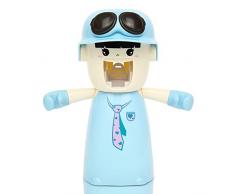 Kinderschalen Cartoon Baby bruchsicher Zähne Tasse Junge Mädchen Zahnbürste Zähneputzen Saugnapf süße Tasse Krawatte Mädchen - mit Zahnpasta/Mundwasser Tasse