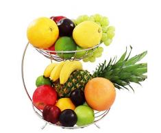 ecope Obstkorb Edelstahl / 2 Etagere / Ø27 x 31cm