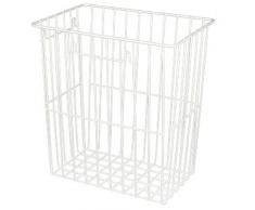 Papierkorb, Gitterkorb, Abfalleimer FIX, 25 Liter, zum Hängen und Stellen - Weiß