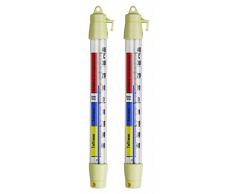 Lantelme 2 Stück Kühlschrankthermometer Set auch für Gefrierschrank Gefriertruhe und Kühlschrank analog Thermometer 3252
