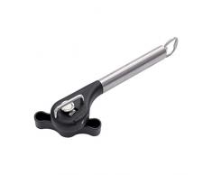 Hebeldosenöffner mit Kapselheber Sicherheits dosenöffner,Edelstahl,Ergonomisches Rutschfestes Design mit glattem Rand,Schneidet ohne scharfe Kanten
